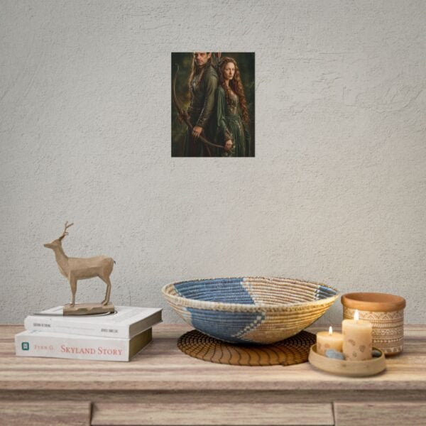 Custom Elf Couple Portrait Poster from photo | Custom Middle-Earth Style Couple Portrait from normal photo | Best for Anniversary Gift, Special Gift - Image 61