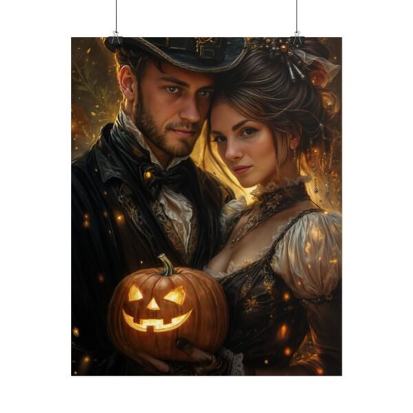 Custom Halloween Wizard Couple Portrait Poster from photo | Custom Fantasy Style Couple Portrait from normal photo | Best for Anniversary Gift, Special Gift - Image 73