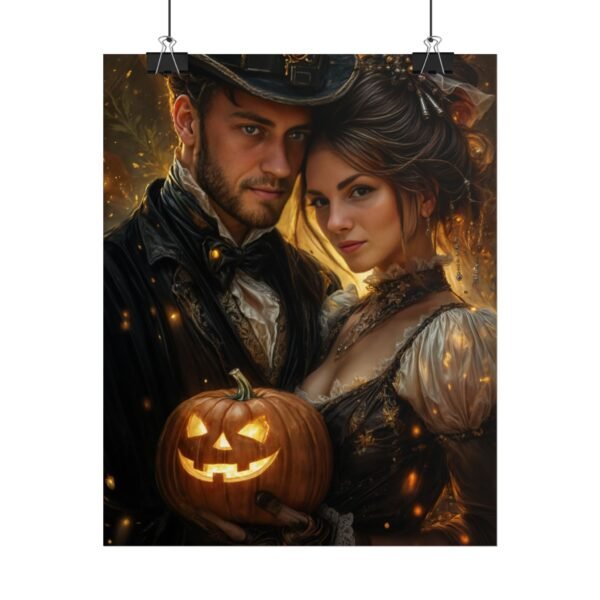 Custom Halloween Wizard Couple Portrait Poster from photo | Custom Fantasy Style Couple Portrait from normal photo | Best for Anniversary Gift, Special Gift - Image 63