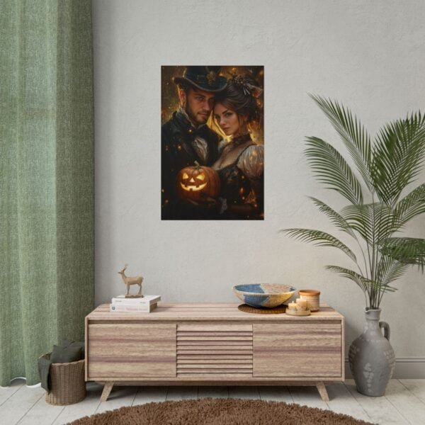 Custom Halloween Wizard Couple Portrait Poster from photo | Custom Fantasy Style Couple Portrait from normal photo | Best for Anniversary Gift, Special Gift - Image 86
