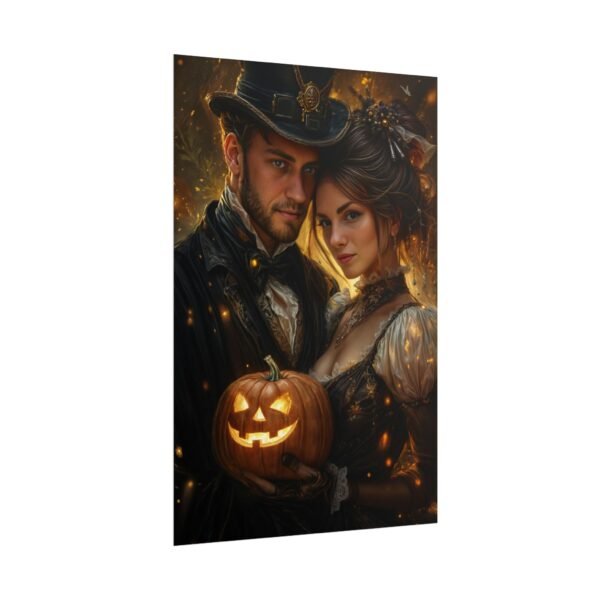 Custom Halloween Wizard Couple Portrait Poster from photo | Custom Fantasy Style Couple Portrait from normal photo | Best for Anniversary Gift, Special Gift - Image 89