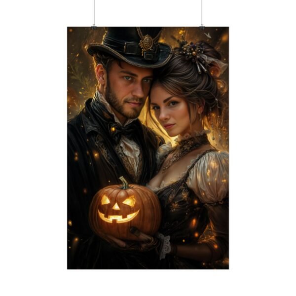 Custom Halloween Wizard Couple Portrait Poster from photo | Custom Fantasy Style Couple Portrait from normal photo | Best for Anniversary Gift, Special Gift - Image 48