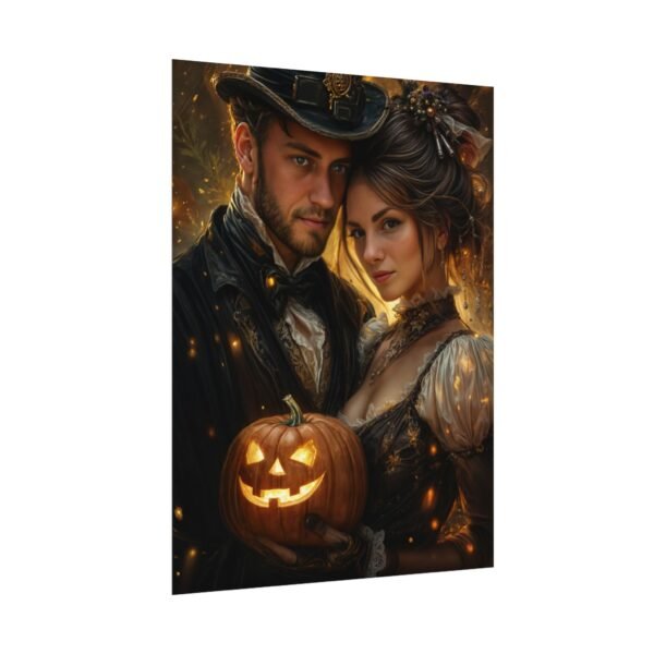 Custom Halloween Wizard Couple Portrait Poster from photo | Custom Fantasy Style Couple Portrait from normal photo | Best for Anniversary Gift, Special Gift - Image 39