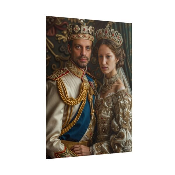 Custom Royal Couple Portrait Poster from photo | Custom Victorian Couple Portrait from normal photo | Best for Anniversary Gift, Special Gift - Image 79