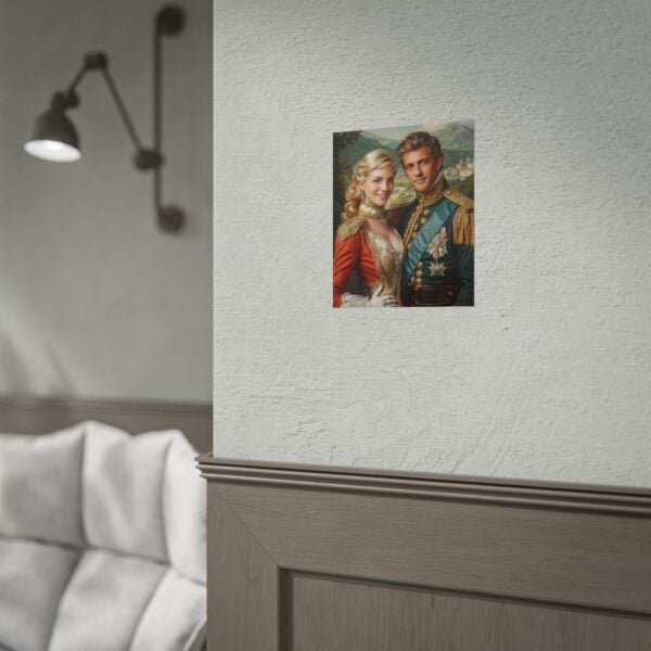 Custom Royal Couple Portrait Poster from photo | Custom Fantasy Style Couple Portrait from normal photo | Best for Anniversary Gift, Wedding Gift - Image 15