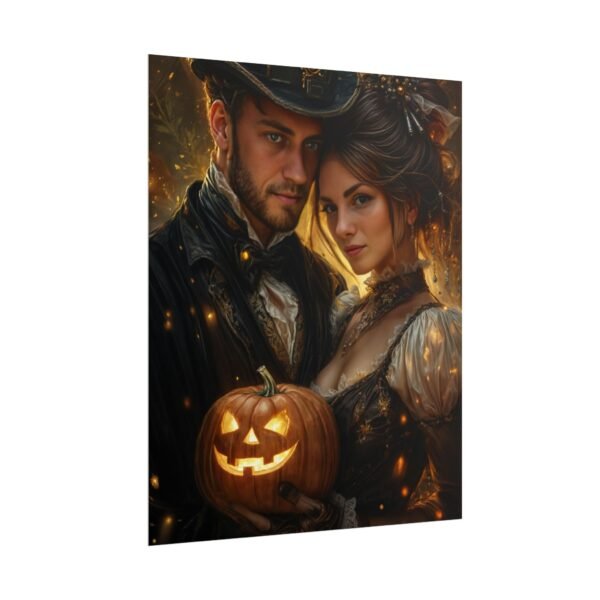 Custom Halloween Wizard Couple Portrait Poster from photo | Custom Fantasy Style Couple Portrait from normal photo | Best for Anniversary Gift, Special Gift - Image 74
