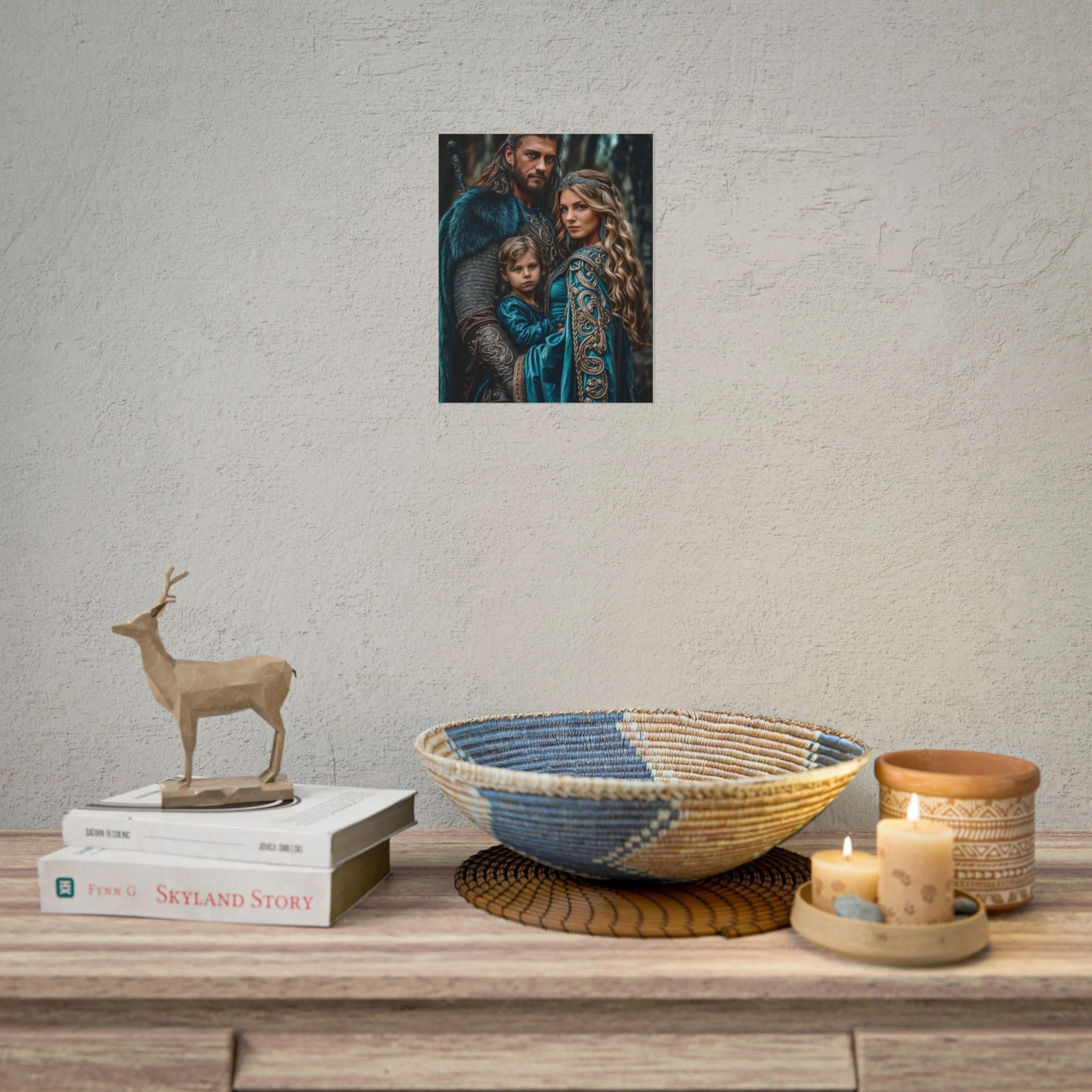 Custom Fantasy Family Family (3 person) Portrait Poster from photo | Custom DD fantasy Style Family Portrait from normal photo | Best for Anniversary Gift, Holiday Gift - Image 61