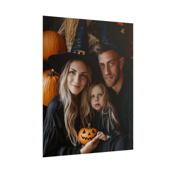 Custom Halloween Family Family (3 person) Portrait Poster from photo | Custom Spooky Style Family Portrait from normal photo | Best for Anniversary Gift, Holiday Gift - Image 74