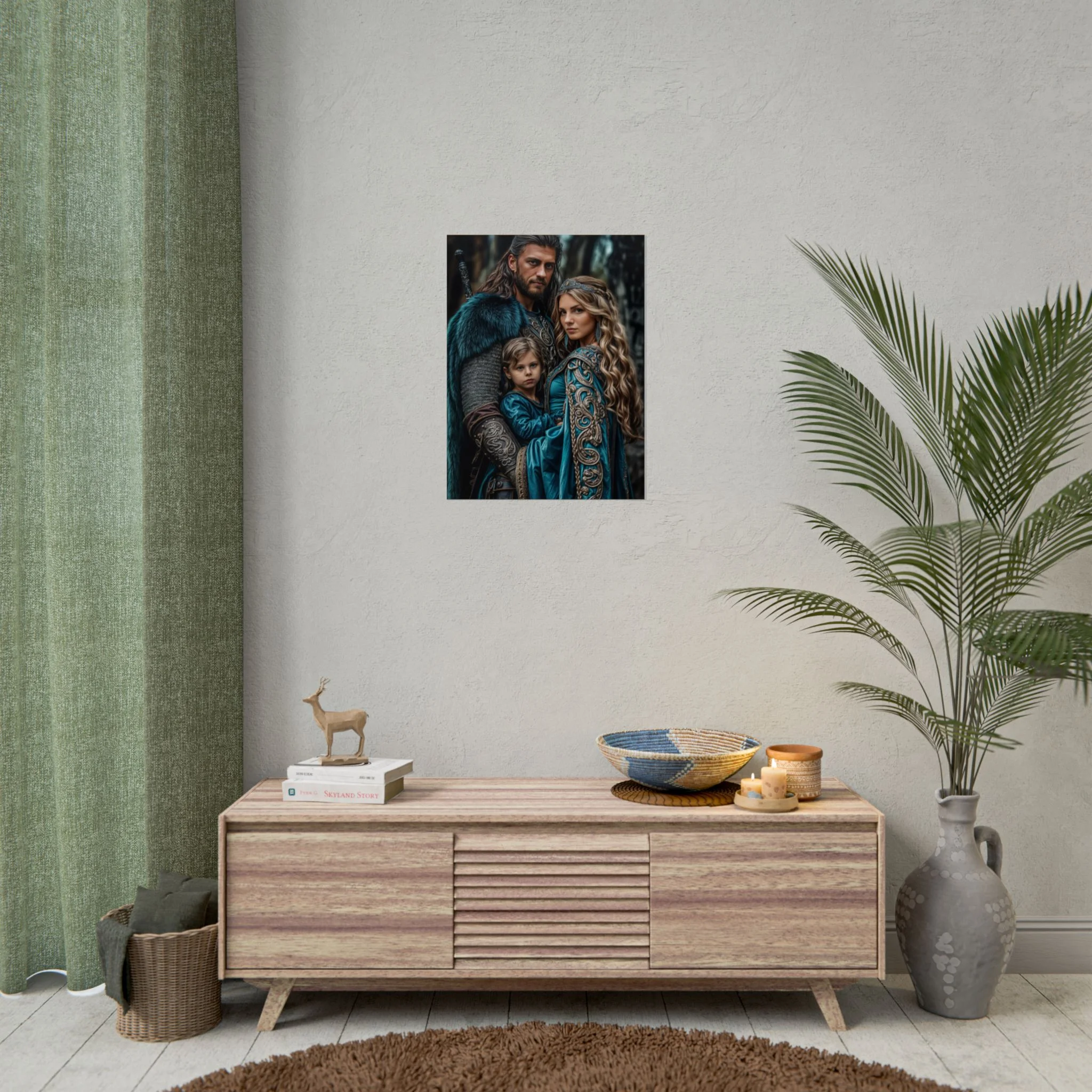 Custom Fantasy Family Family (3 person) Portrait Poster from photo | Custom DD fantasy Style Family Portrait from normal photo | Best for Anniversary Gift, Holiday Gift - Image 31