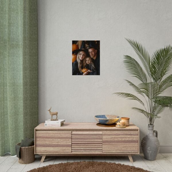 Custom Halloween Family Family (3 person) Portrait Poster from photo | Custom Spooky Style Family Portrait from normal photo | Best for Anniversary Gift, Holiday Gift - Image 16