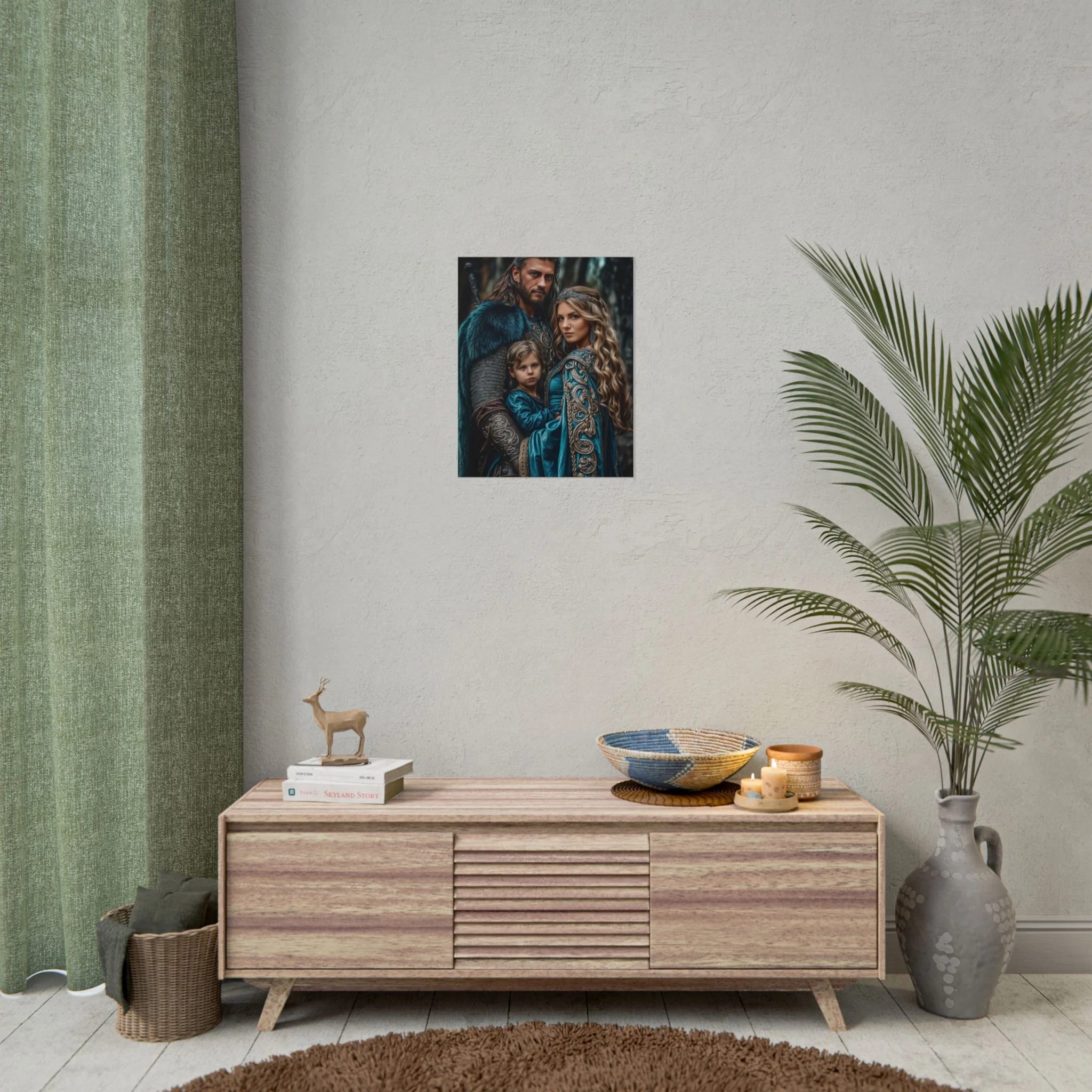 Custom Fantasy Family Family (3 person) Portrait Poster from photo | Custom DD fantasy Style Family Portrait from normal photo | Best for Anniversary Gift, Holiday Gift - Image 71