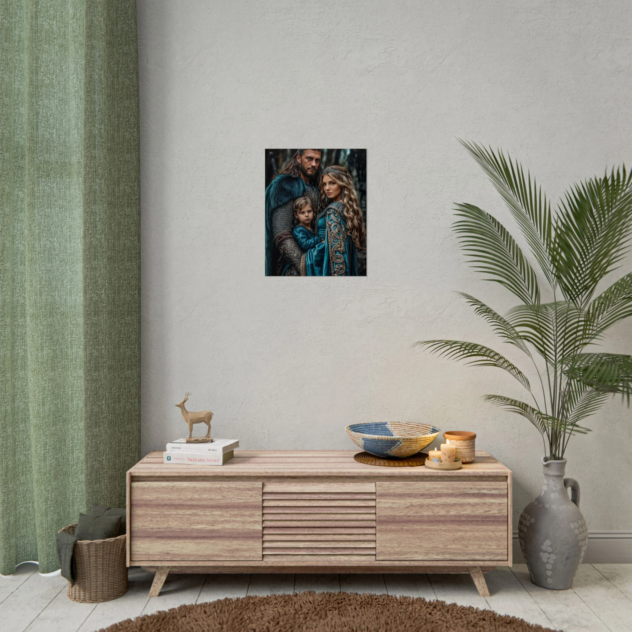 Custom Fantasy Family Family (3 person) Portrait Poster from photo | Custom DD fantasy Style Family Portrait from normal photo | Best for Anniversary Gift, Holiday Gift - Image 21