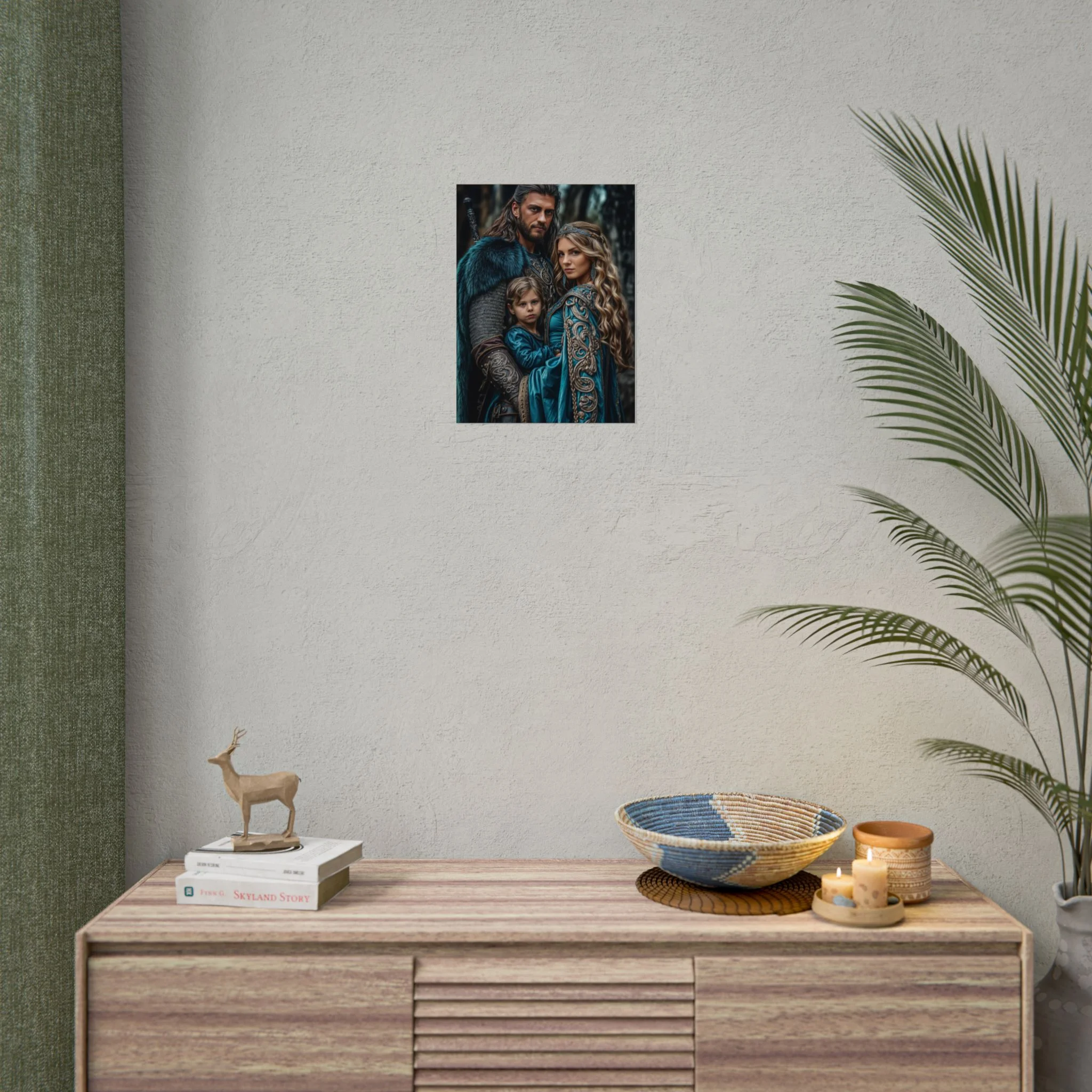 Custom Fantasy Family Family (3 person) Portrait Poster from photo | Custom DD fantasy Style Family Portrait from normal photo | Best for Anniversary Gift, Holiday Gift - Image 51