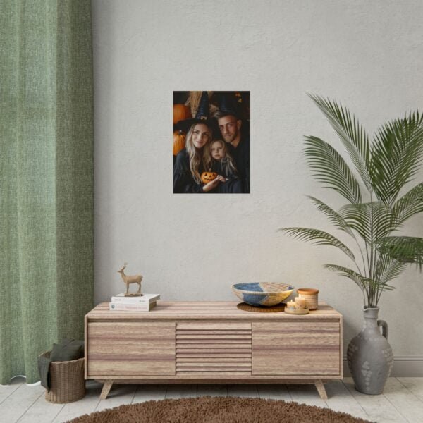 Custom Halloween Family Family (3 person) Portrait Poster from photo | Custom Spooky Style Family Portrait from normal photo | Best for Anniversary Gift, Holiday Gift - Image 76