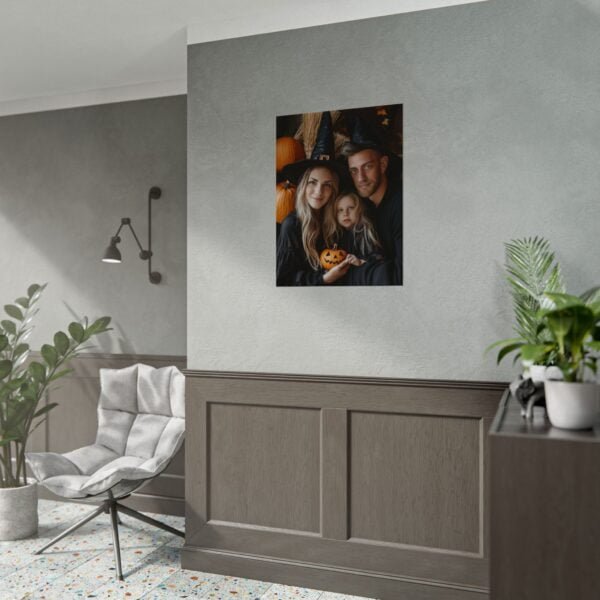 Custom Halloween Family Family (3 person) Portrait Poster from photo | Custom Spooky Style Family Portrait from normal photo | Best for Anniversary Gift, Holiday Gift - Image 40