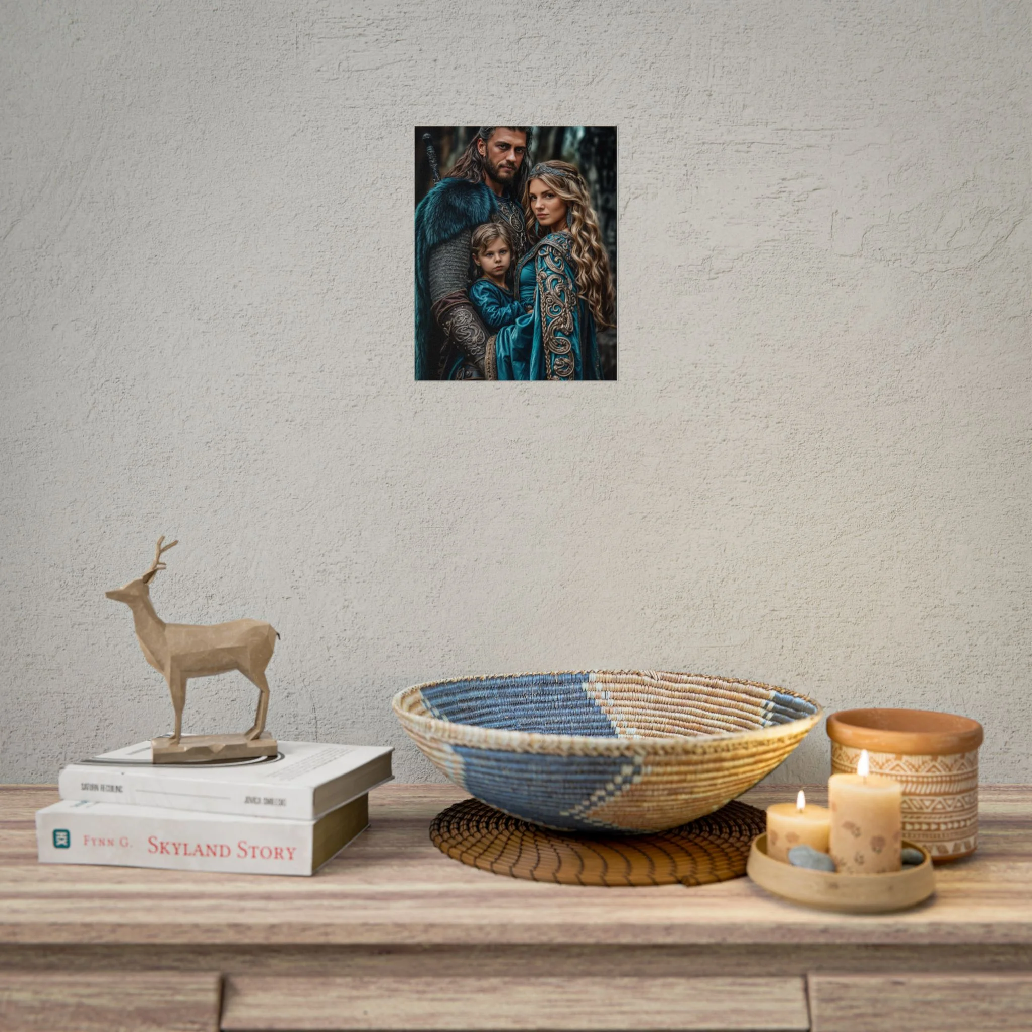 Custom Fantasy Family Family (3 person) Portrait Poster from photo | Custom DD fantasy Style Family Portrait from normal photo | Best for Anniversary Gift, Holiday Gift - Image 11