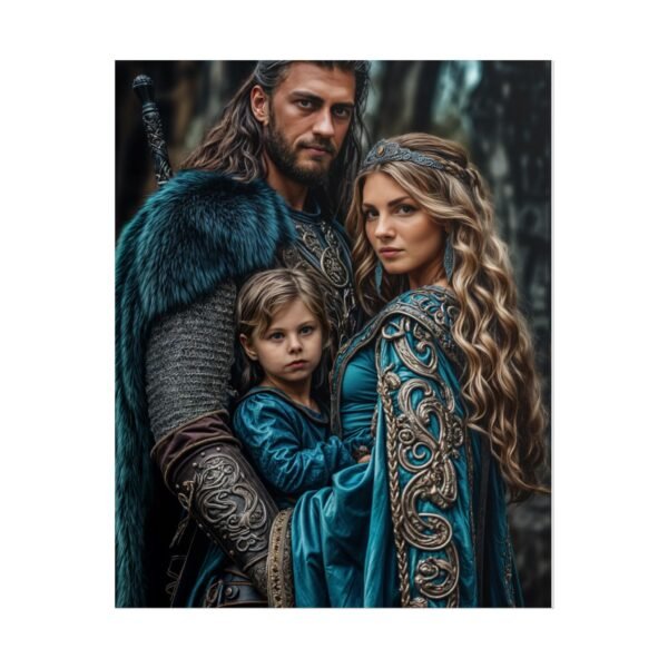 Custom Fantasy Family Family (3 person) Portrait Poster from photo | Custom DD fantasy Style Family Portrait from normal photo | Best for Anniversary Gift, Holiday Gift - Image 72