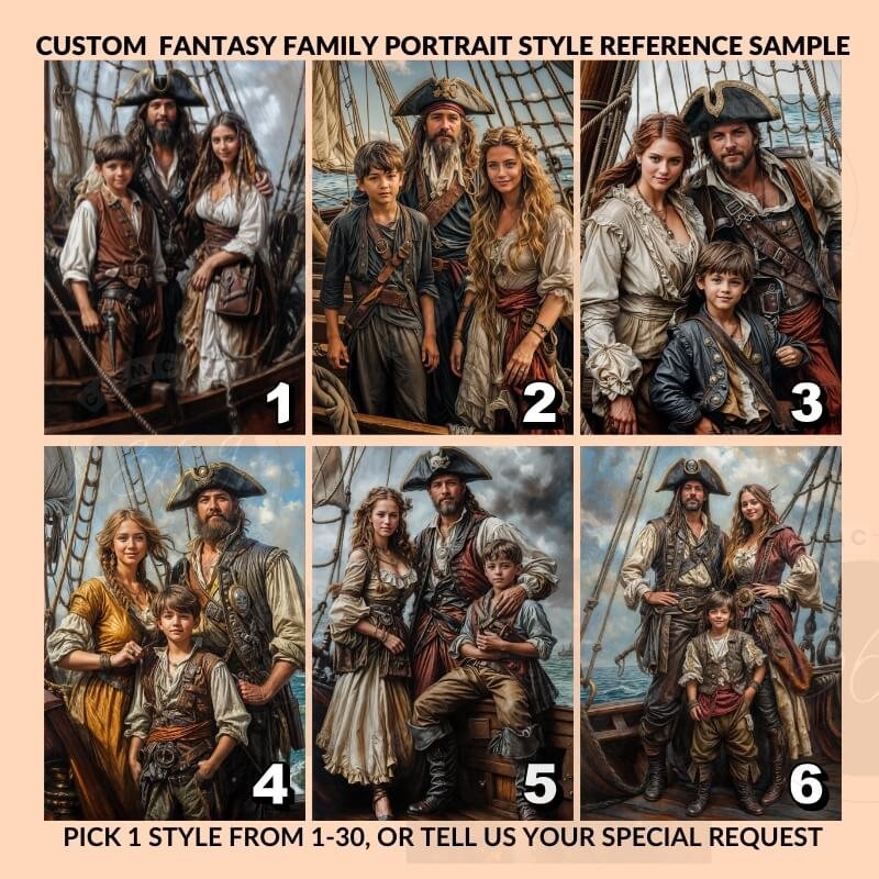 Pirate Family Portrait from photo3