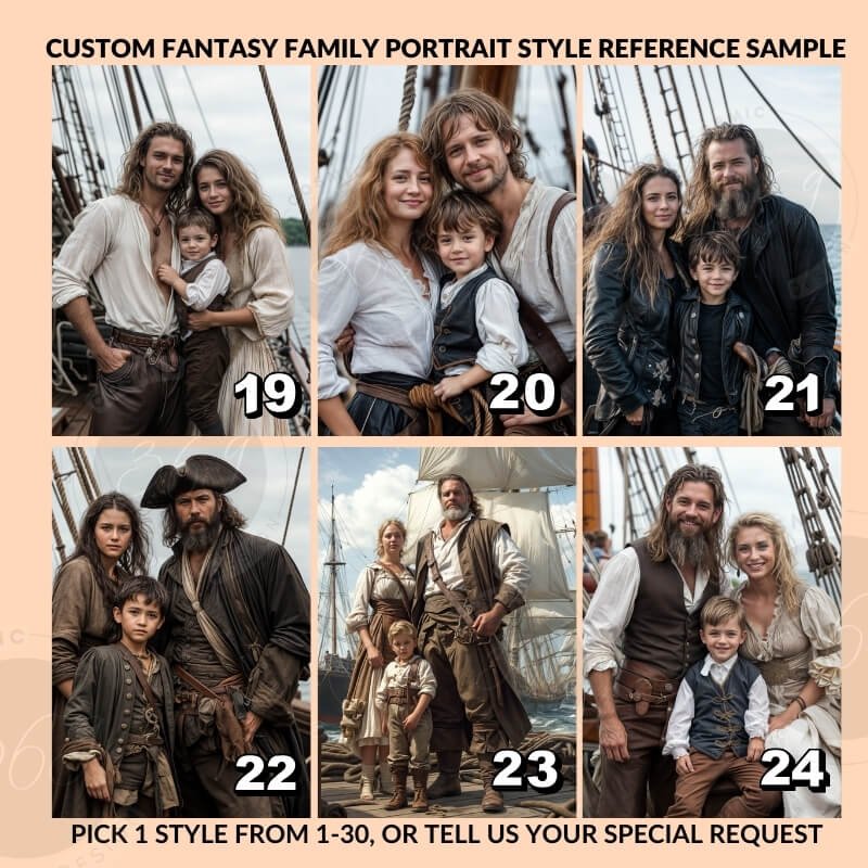 Pirate Family Portrait from photo6