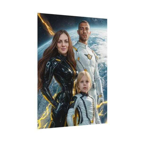 Superhero Fantasy Family Portrait Poster from photo 3 person | custom digital portrait painting from photo | Best for Birthday Gift, Holiday Gift - Image 43