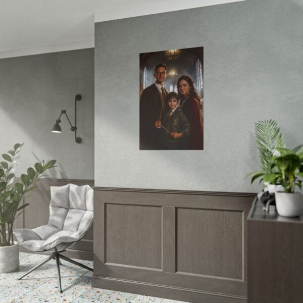 Custom Wizard Family (3 person) Portrait Poster from photo | custom digital portrait painting from photo | Best for Birthday Gift, Holiday Gift - Image 90