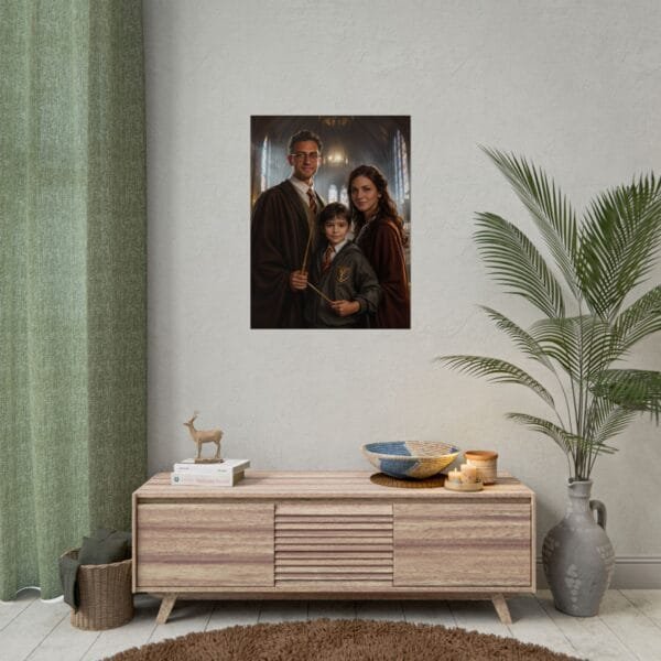 Custom Wizard Family (3 person) Portrait Poster from photo | custom digital portrait painting from photo | Best for Birthday Gift, Holiday Gift - Image 41