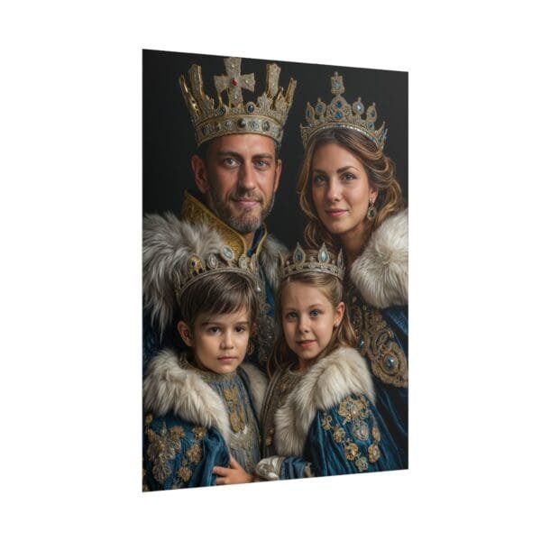 Custom Renaissance Royal Family Portrait (4 person) from photo | custom digital royal family portrait from photo | Best for Anniversary Gift, Holiday Gift - Image 79