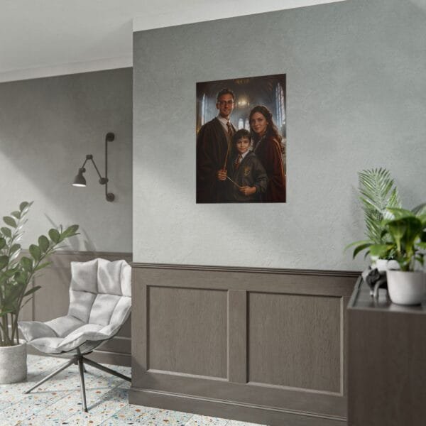 Custom Wizard Family (3 person) Portrait Poster from photo | custom digital portrait painting from photo | Best for Birthday Gift, Holiday Gift - Image 45