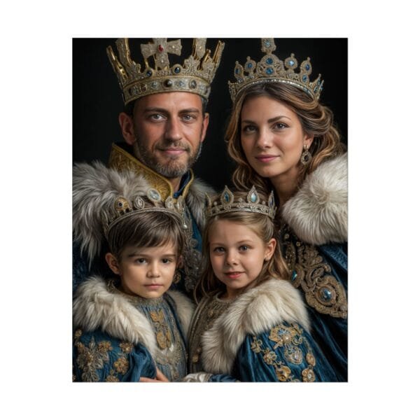 Custom Renaissance Royal Family Portrait (4 person) from photo | custom digital royal family portrait from photo | Best for Anniversary Gift, Holiday Gift - Image 12