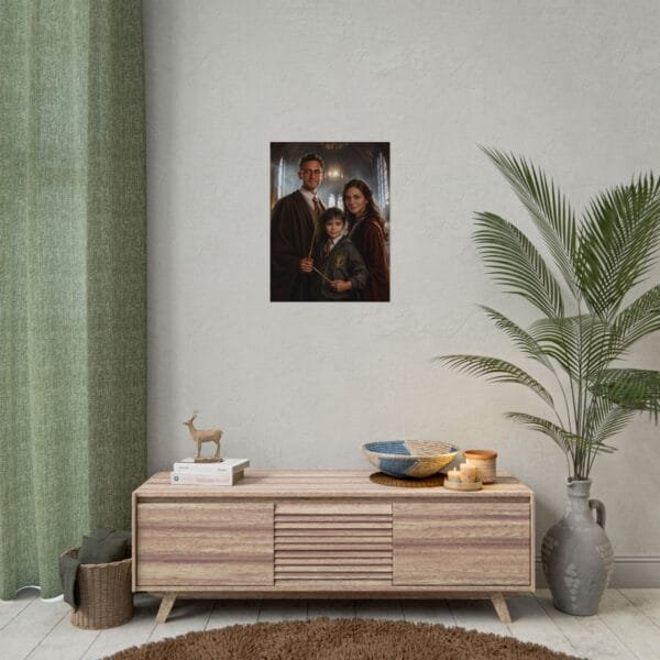 Custom Wizard Family (3 person) Portrait Poster from photo | custom digital portrait painting from photo | Best for Birthday Gift, Holiday Gift - Image 26