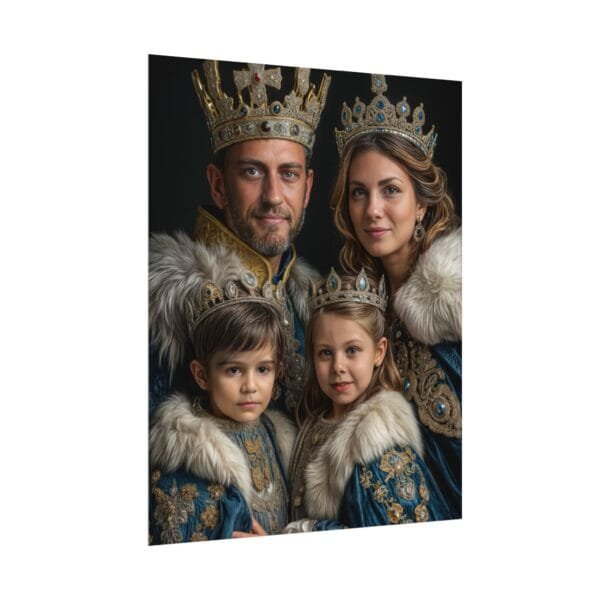 Custom Renaissance Royal Family Portrait (4 person) from photo | custom digital royal family portrait from photo | Best for Anniversary Gift, Holiday Gift - Image 9