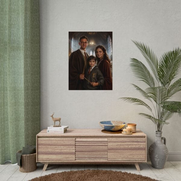 Custom Wizard Family (3 person) Portrait Poster from photo | custom digital portrait painting from photo | Best for Birthday Gift, Holiday Gift - Image 36