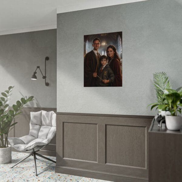 Custom Wizard Family (3 person) Portrait Poster from photo | custom digital portrait painting from photo | Best for Birthday Gift, Holiday Gift - Image 40