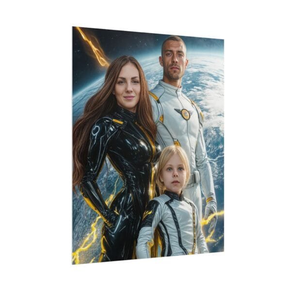 Superhero Fantasy Family Portrait Poster from photo 3 person | custom digital portrait painting from photo | Best for Birthday Gift, Holiday Gift - Image 59