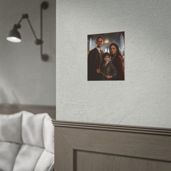 Custom Wizard Family (3 person) Portrait Poster from photo | custom digital portrait painting from photo | Best for Birthday Gift, Holiday Gift - Image 10
