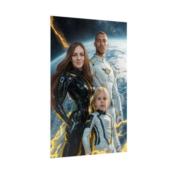 Superhero Fantasy Family Portrait Poster from photo 3 person | custom digital portrait painting from photo | Best for Birthday Gift, Holiday Gift - Image 39