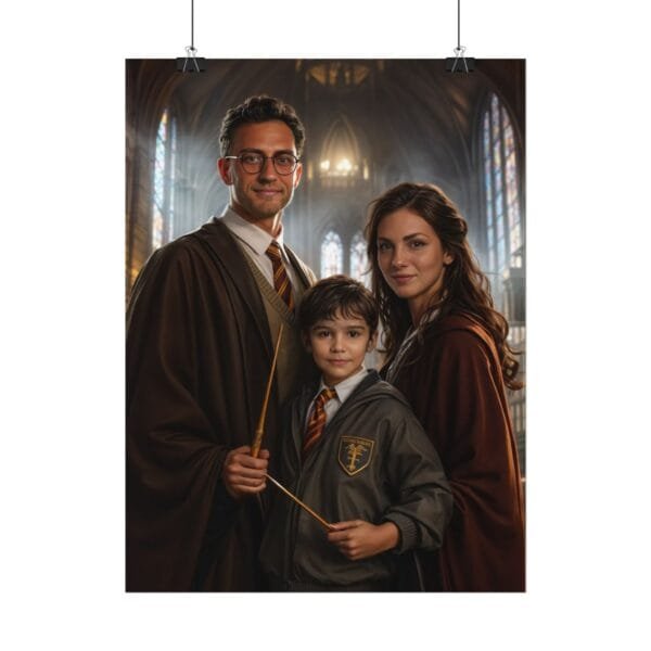 Custom Wizard Family (3 person) Portrait Poster from photo | custom digital portrait painting from photo | Best for Birthday Gift, Holiday Gift - Image 53