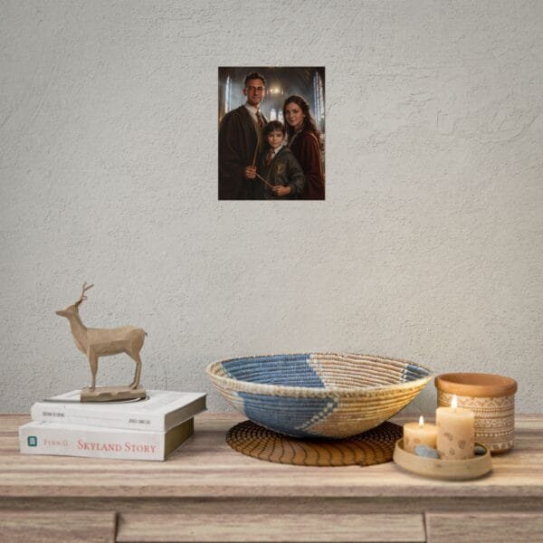 Custom Wizard Family (3 person) Portrait Poster from photo | custom digital portrait painting from photo | Best for Birthday Gift, Holiday Gift - Image 11