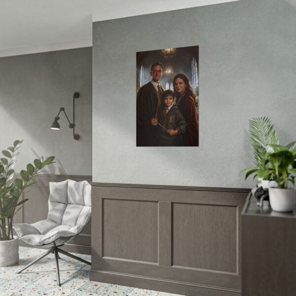 Custom Wizard Family (3 person) Portrait Poster from photo | custom digital portrait painting from photo | Best for Birthday Gift, Holiday Gift - Image 50