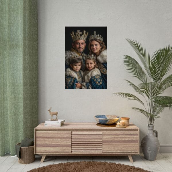 Custom Renaissance Royal Family Portrait (4 person) from photo | custom digital royal family portrait from photo | Best for Anniversary Gift, Holiday Gift